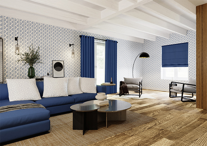 Knightsbridge, Navy - Roman Blind - Image 7